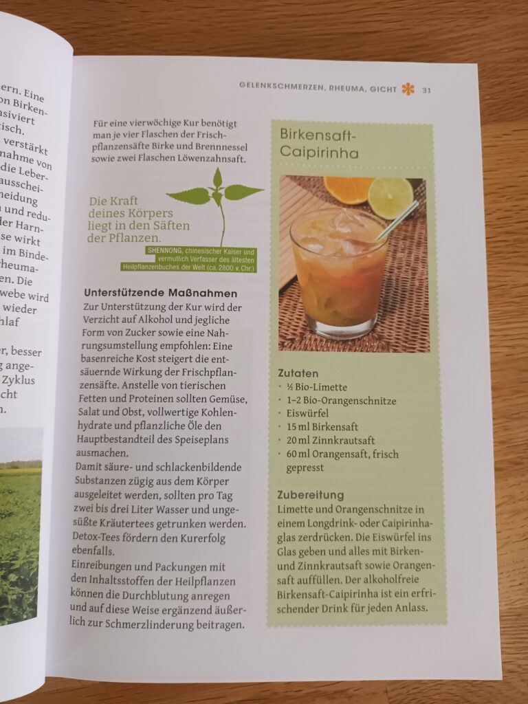 Bilder aus dem Buch Gesund durch Heilpflanzensäfte