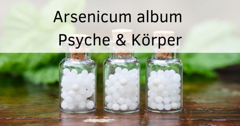 Bild: Globuliflaschen Text: Arsenicum album Psyche und Körper